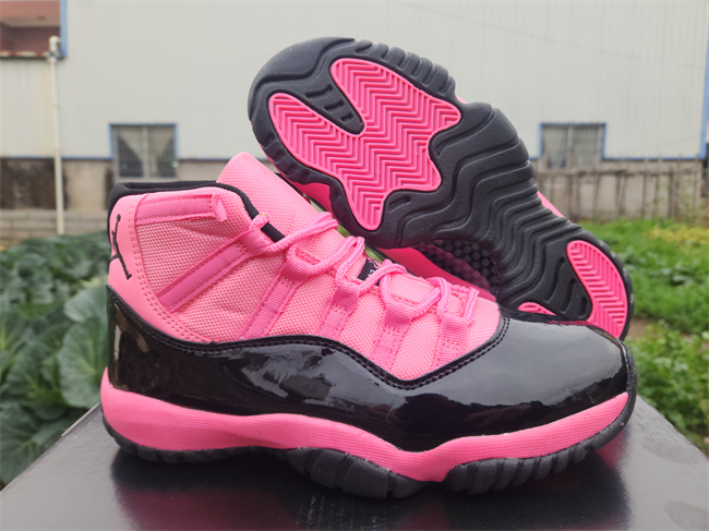 Women's Running weapon Air Jordan 11 Pink/Black Shoes 025